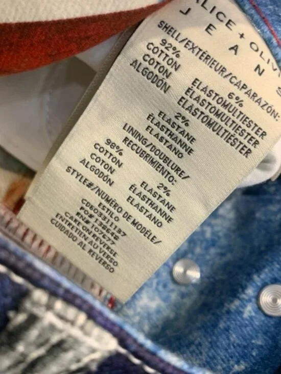 Alice + Olivia KAI LOW RISE PRINTED JEAN - Picture 14 of 15